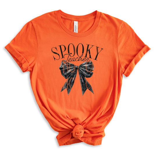 Spooky Teacher Bow DTF - Texas Transfers and Designs