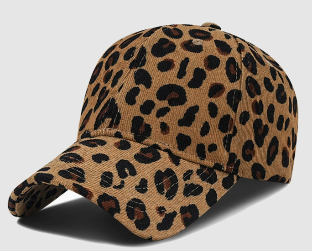 Leopard Corduroy Blank Hat - Texas Transfers and Designs