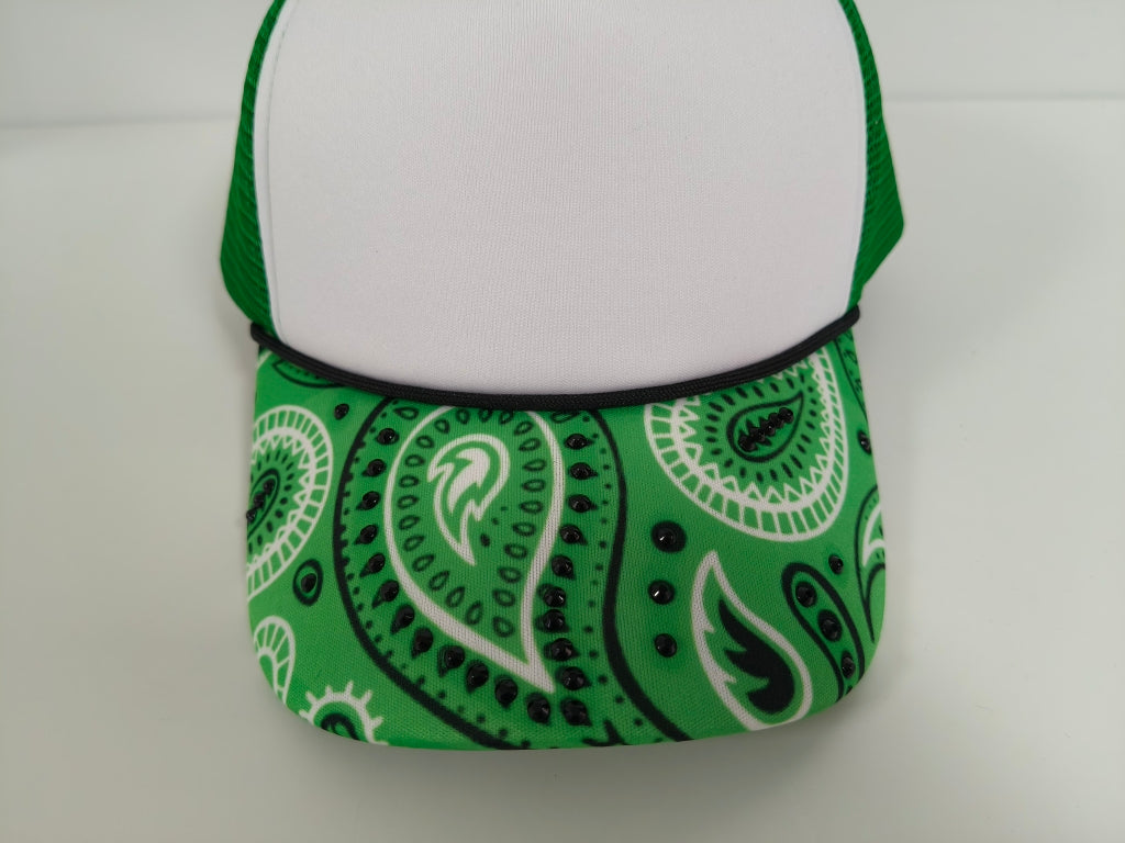 Rhinestone Bandana Premium Trucker Hat - Texas Transfers and Designs