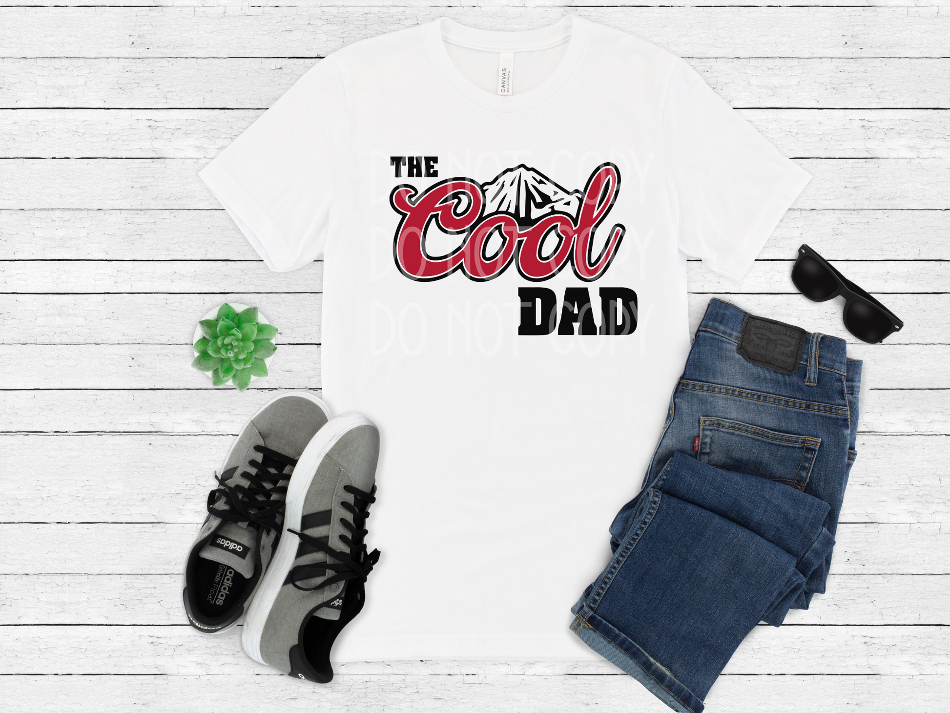 The Cool Dad DTF - Texas Transfers and Designs