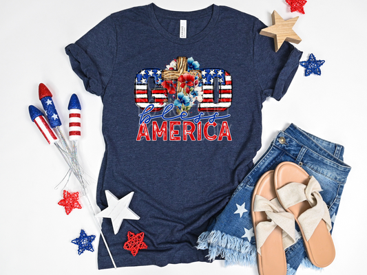 God Bless America DTF - Texas Transfers and Designs