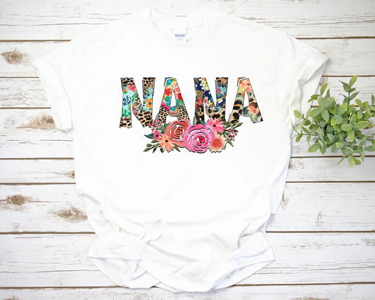 Nana Floral DTF - Texas Transfers and Designs