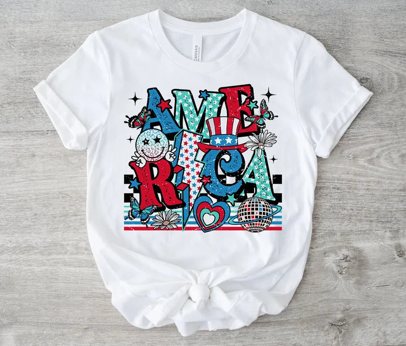 America Retro DTF - Texas Transfers and Designs