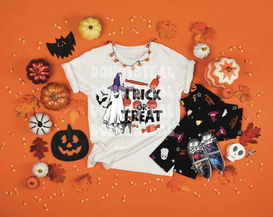 Trick or Treat (Ghost) DTF - Texas Transfers and Designs