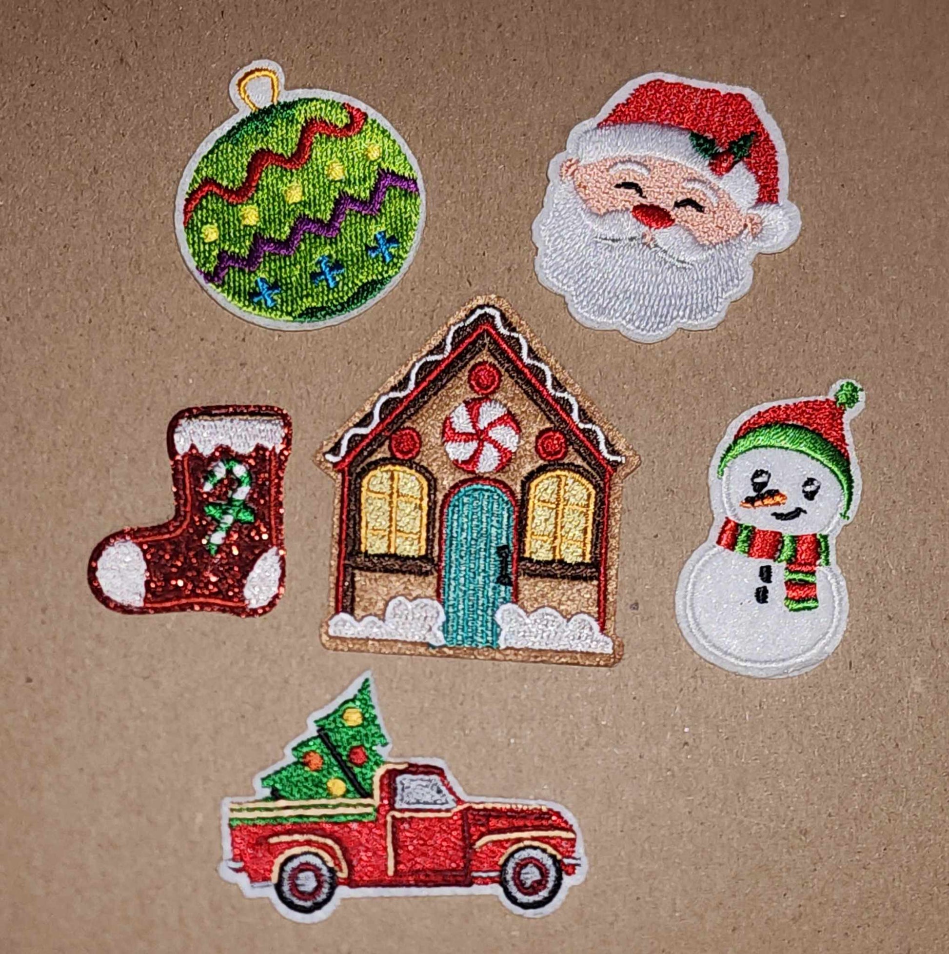 Christmas Iron-On Patches - Texas Transfers and Designs