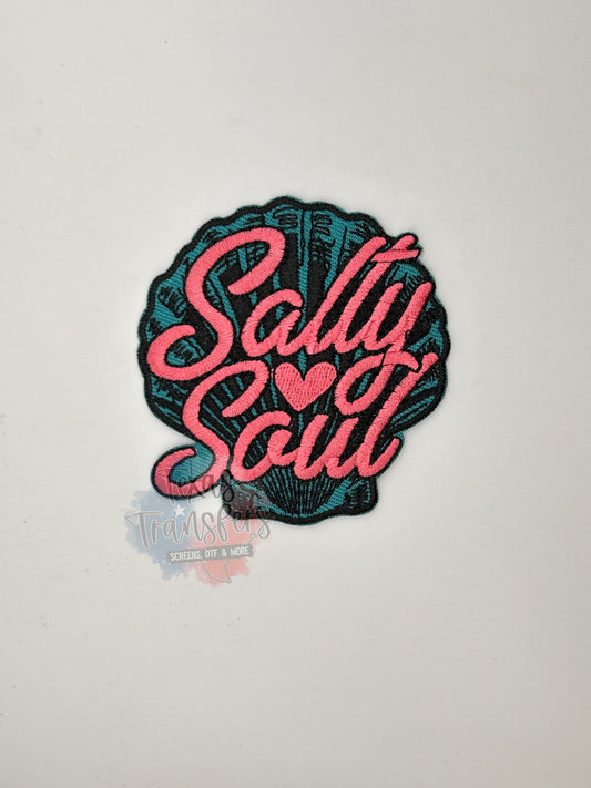 Salty Soul Iron-On PATCH - Texas Transfers and Designs