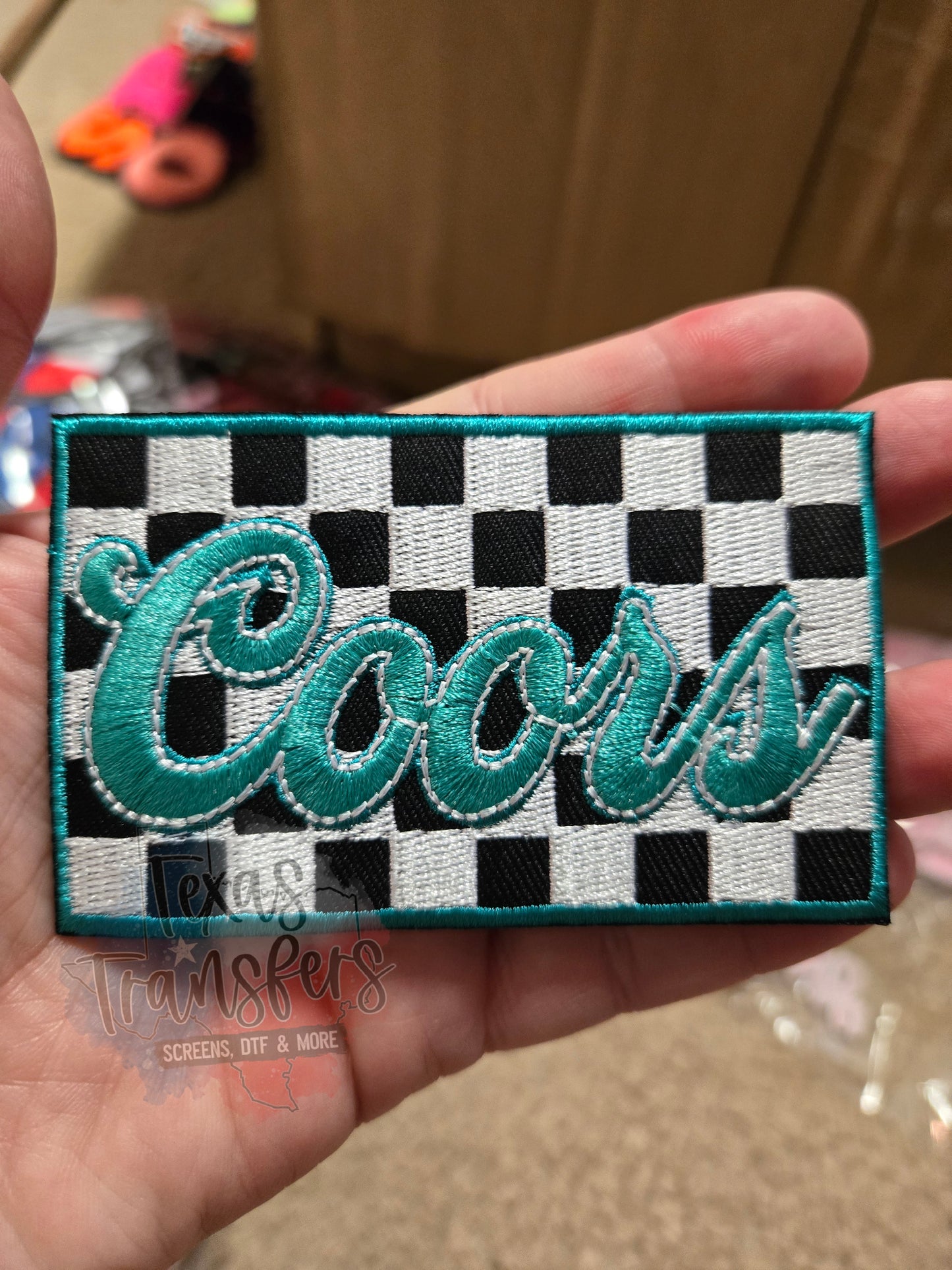 Coors Teal Iron-On Patch