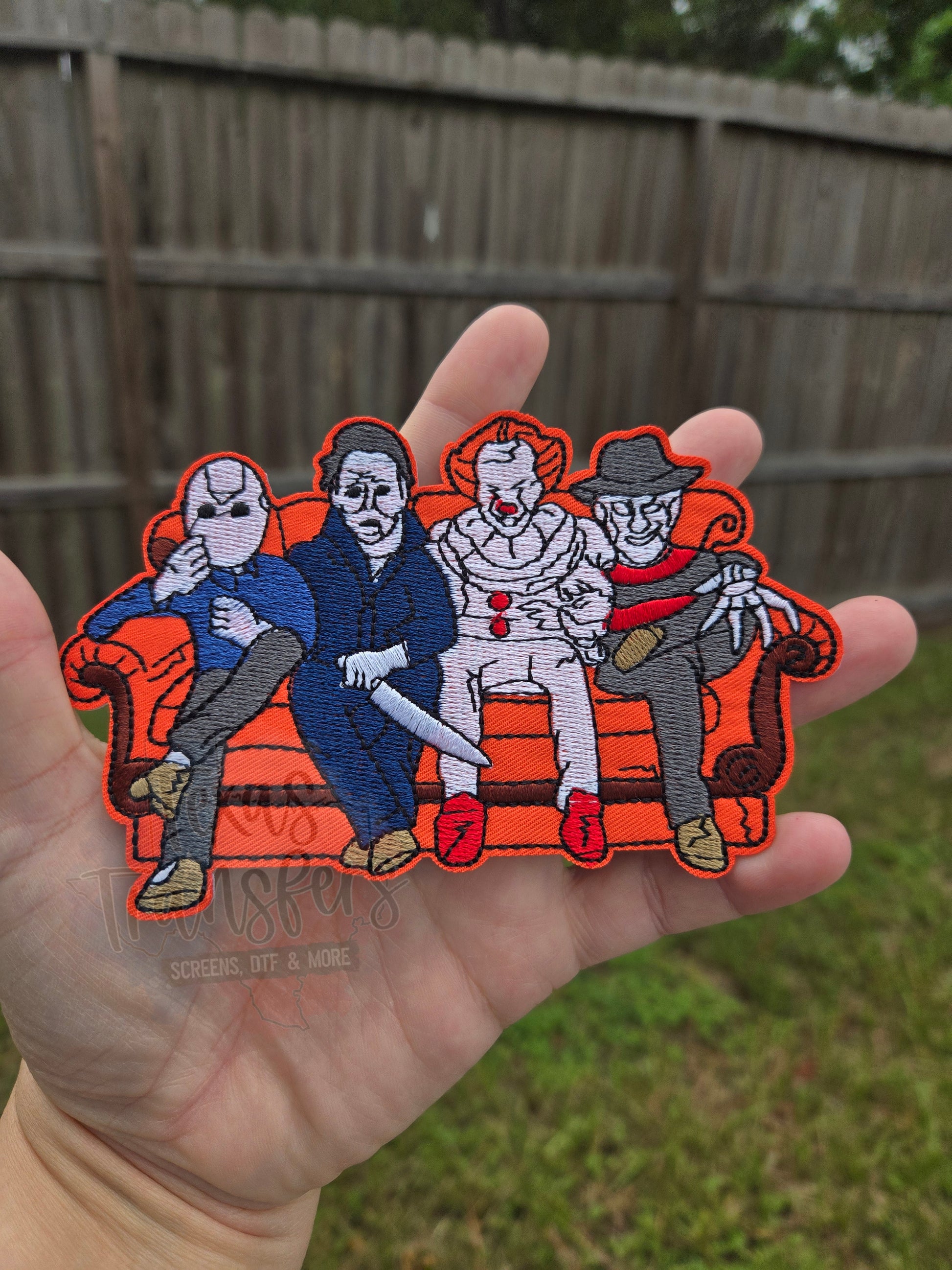 Horror Couch Iron-On PATCH - Texas Transfers and Designs