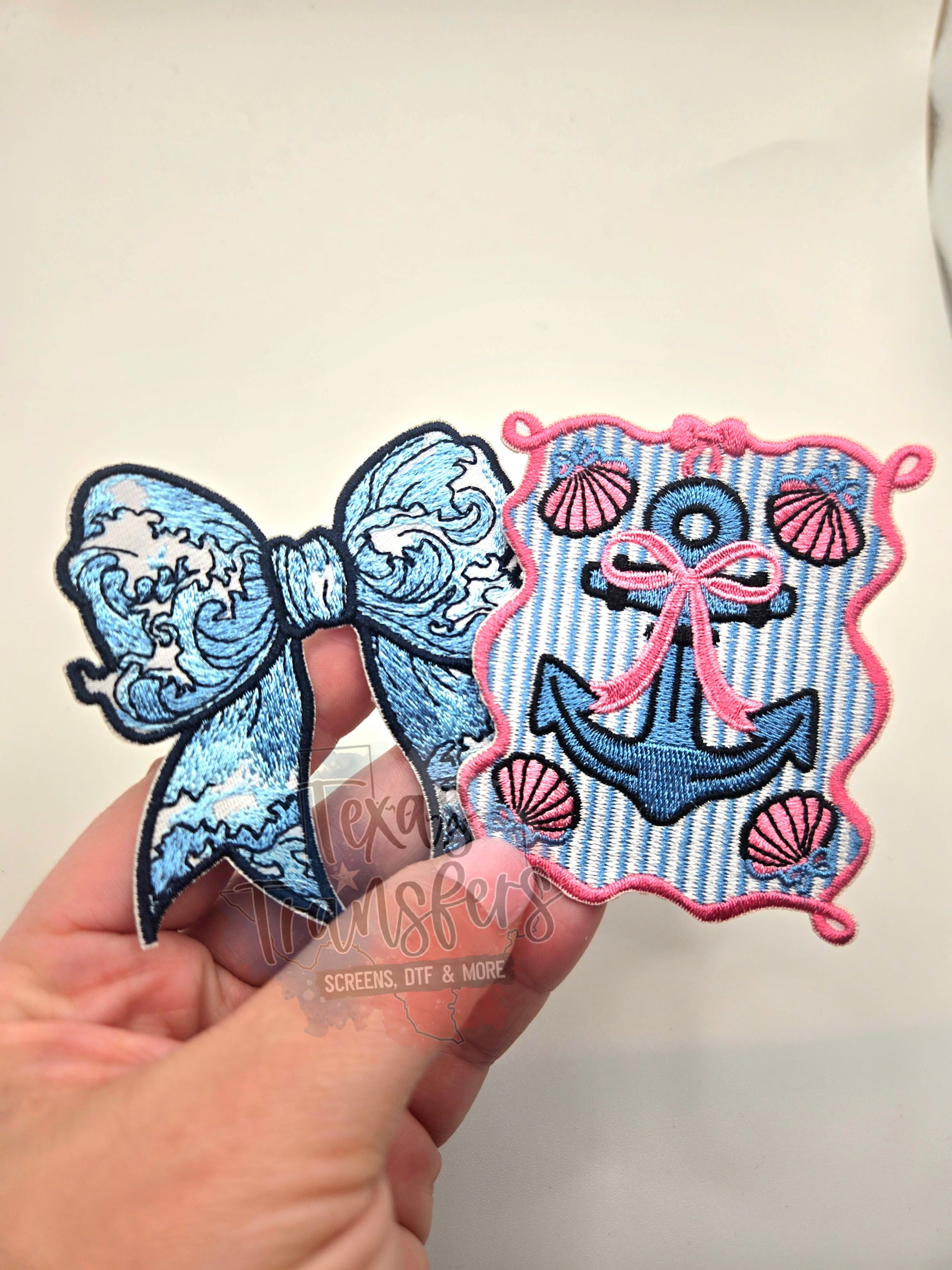 Coquette Anchor Iron-On PATCH - Texas Transfers and Designs