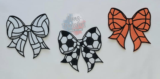 Sports Bows Iron-On Patch