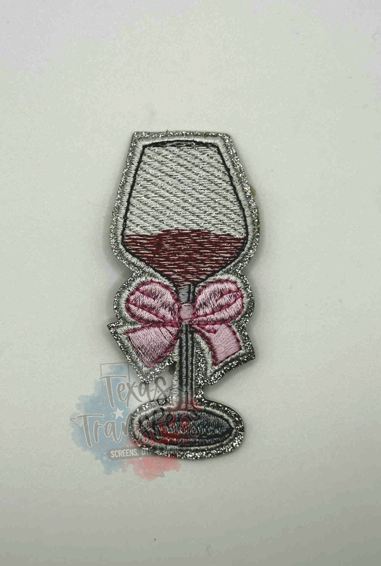 Bow/Glitter Drinks (Multiple Options) Iron-On PATCH - Texas Transfers and Designs