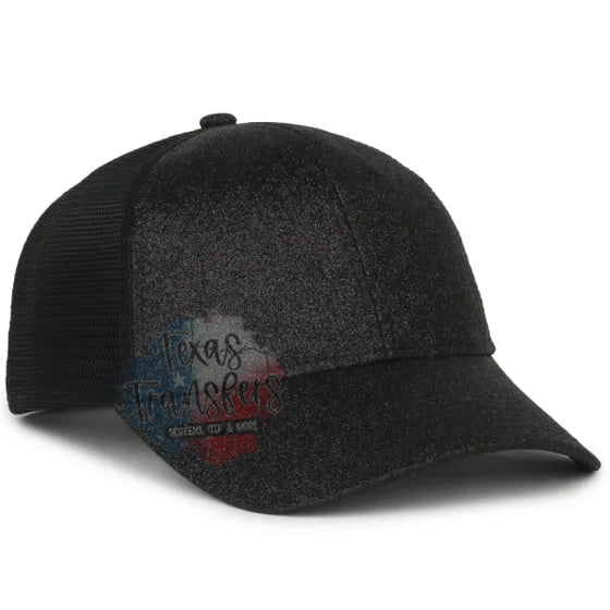 Glitter Snap Back Baseball Hat