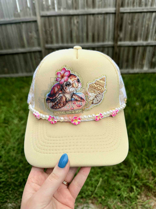 Turtle Glitter Iron-On PATCH - Texas Transfers and Designs