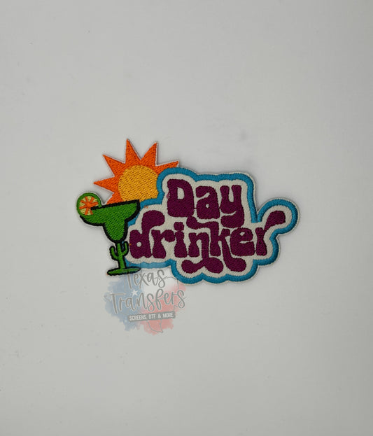 Day Drinker Margarita Iron-On PATCH *DISCONTINUED* - Texas Transfers and Designs