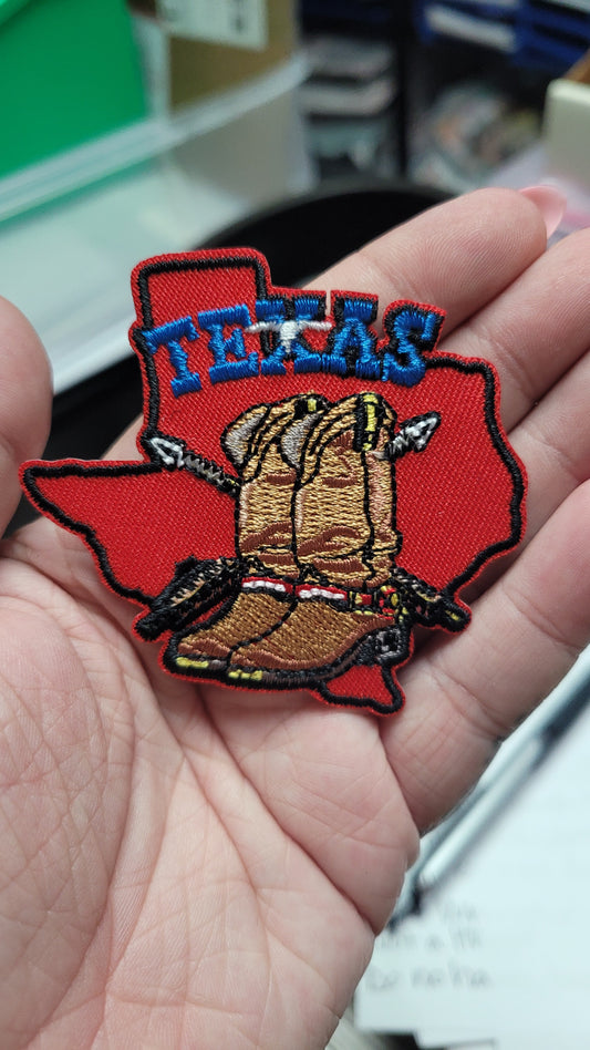 Texas Boots Iron-On PATCH *DISCONTINUED* - Texas Transfers and Designs