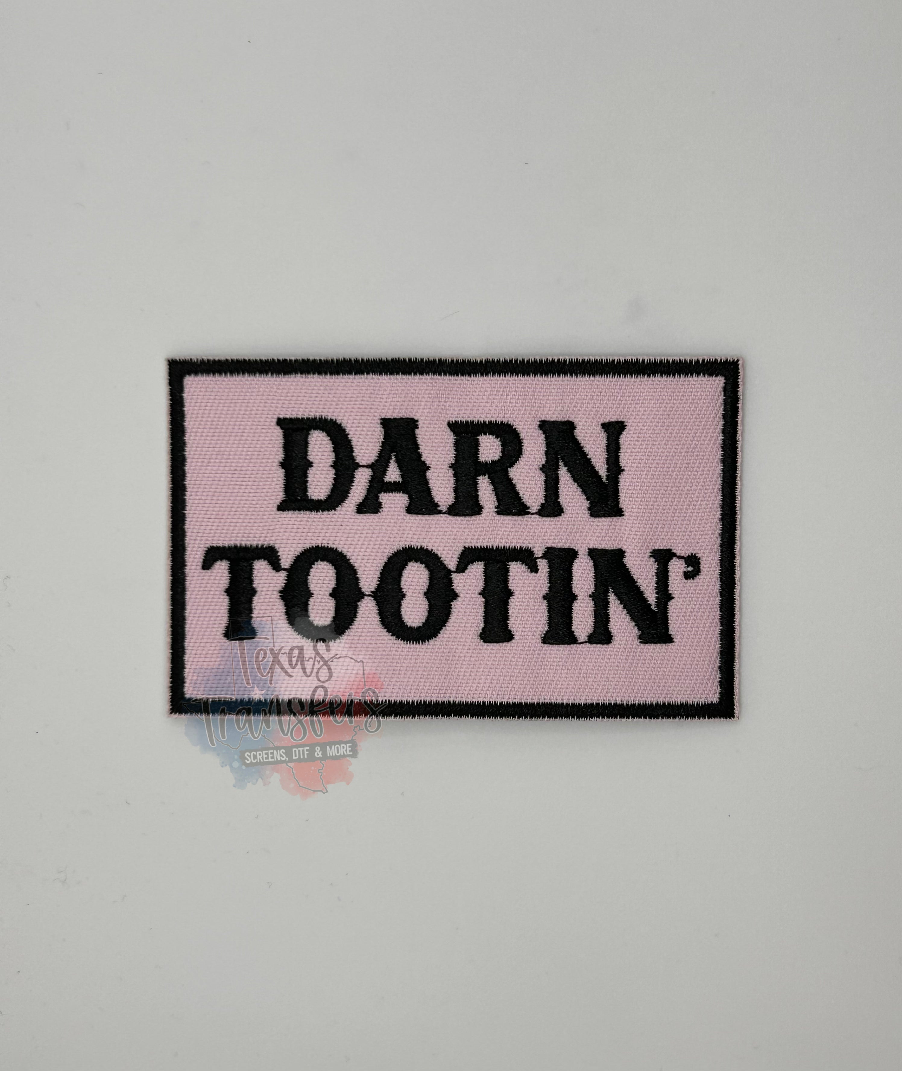 Darn Patch Darn Tootin' Iron-On Patch - Texas Transfers and Designs
