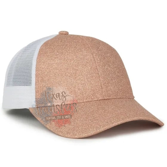 Glitter Snap Back Baseball Hat