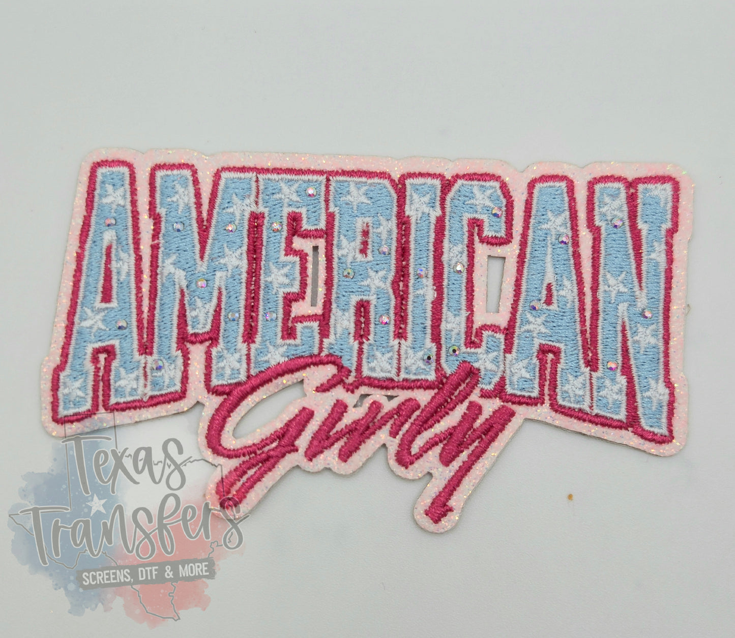 American Girly Iron-On PATCH