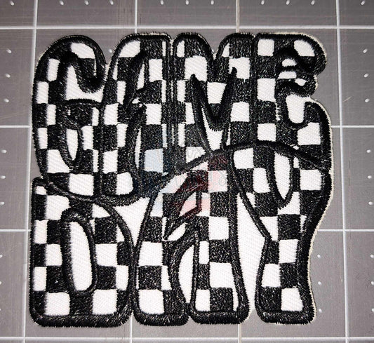 Game Day Checker Iron-On PATCH - Texas Transfers and Designs