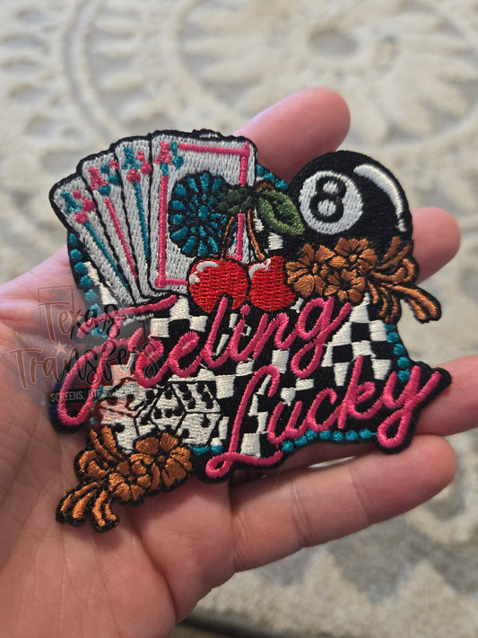 Feeling Lucky Iron-On PATCH - Texas Transfers and Designs