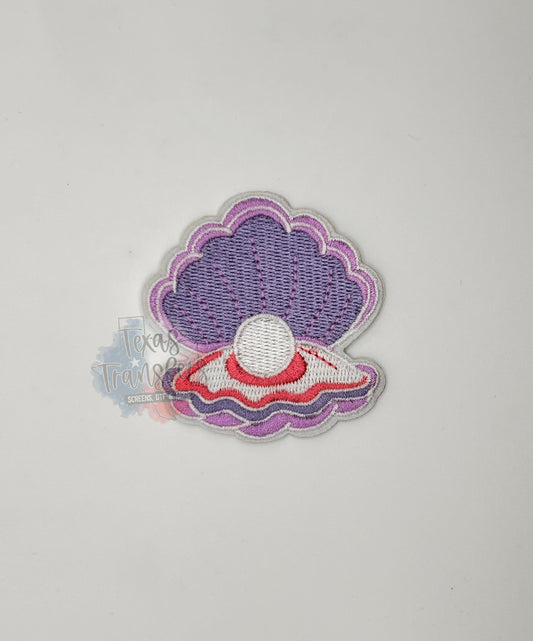 Oyster/Pearl Iron-On PATCH *DISCONTINUED* - Texas Transfers and Designs
