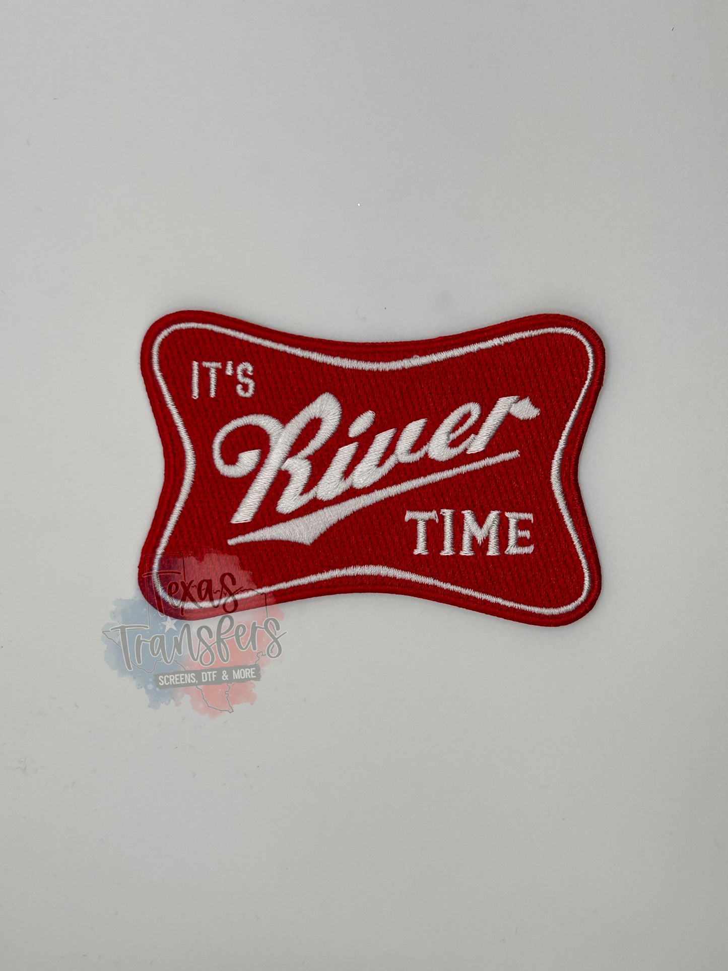 River Time Iron-On PATCH - Texas Transfers and Designs