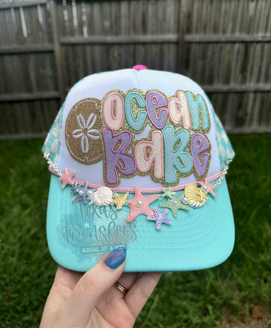 Glitter Sand Dollar Iron-On PATCH - Texas Transfers and Designs