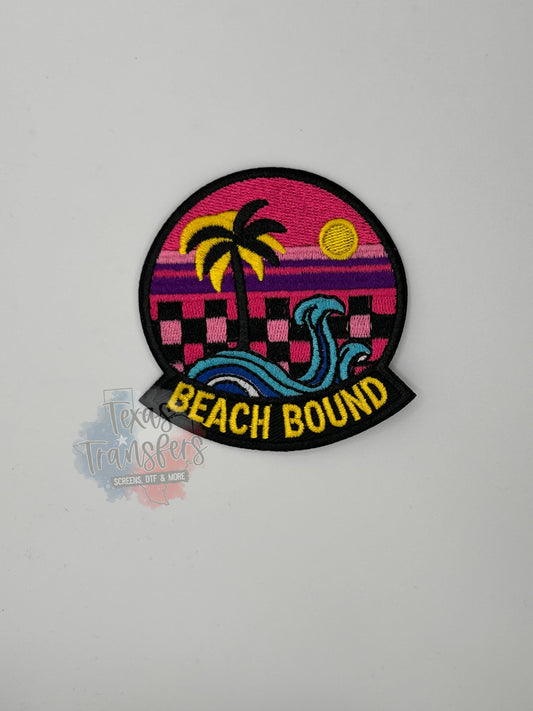 Beach Bound Checker Iron-On PATCH - Texas Transfers and Designs