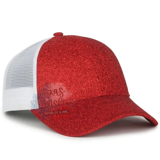 Glitter Snap Back Baseball Hat