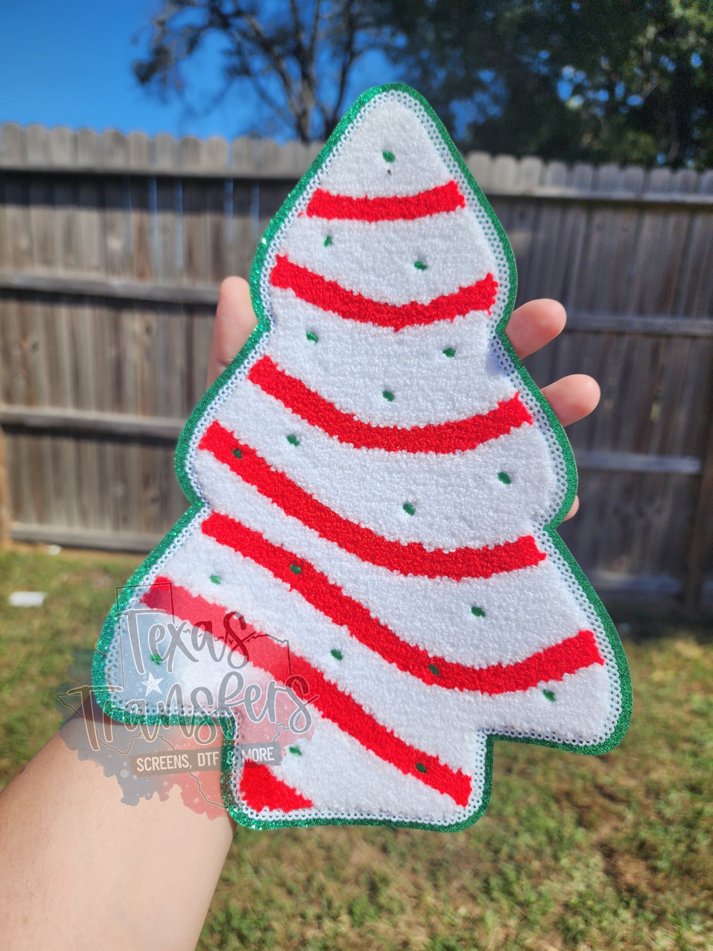 Christmas Tree Cake XL Iron-On PATCH