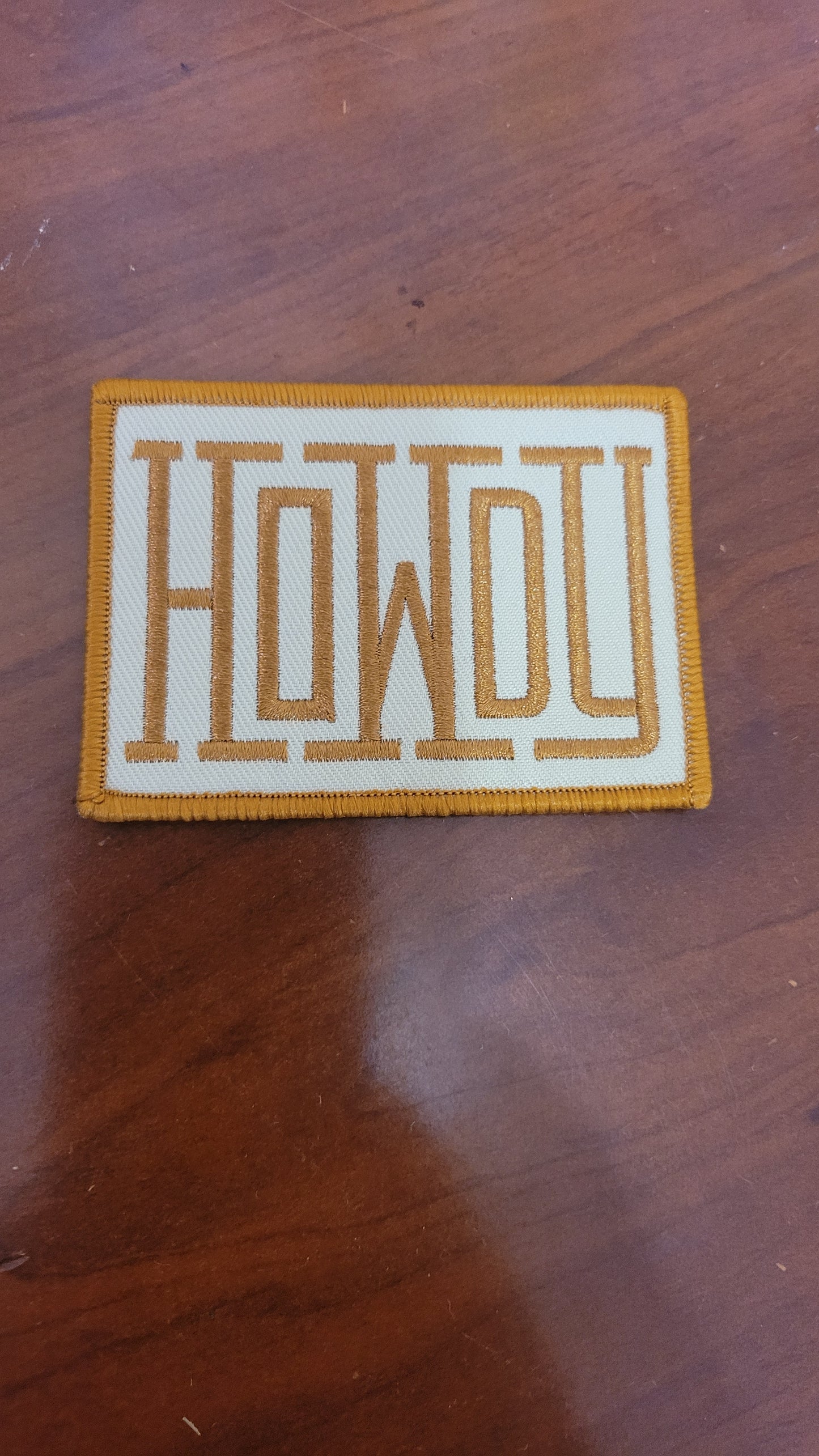 HOWDY Iron-On Patch - Texas Transfers and Designs