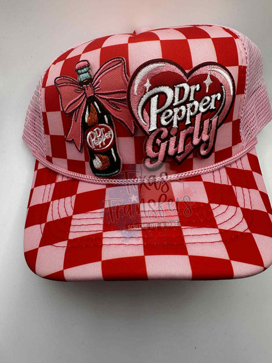 Dr Pep Girly Heart Iron-On PATCH - Texas Transfers and Designs