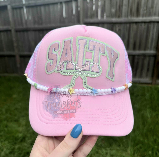 Salty Rhinestone Iron-On PATCH - Texas Transfers and Designs