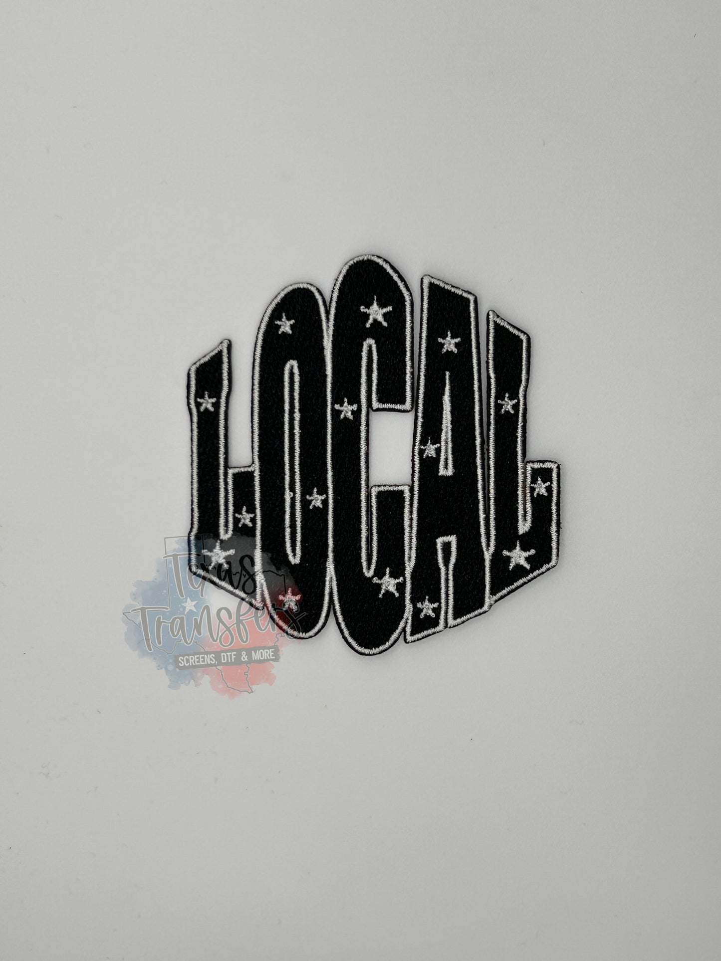 Local Star Iron-On PATCH - Texas Transfers and Designs