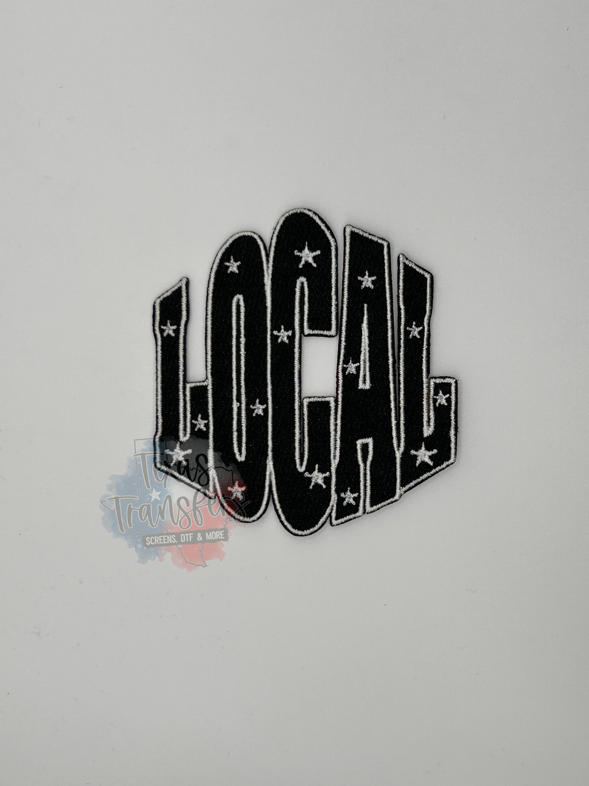 Local Star Iron-On PATCH - Texas Transfers and Designs