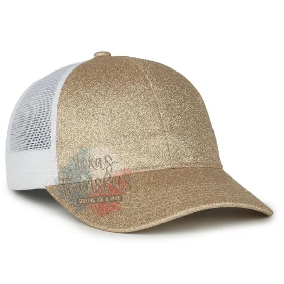 Glitter Snap Back Baseball Hat