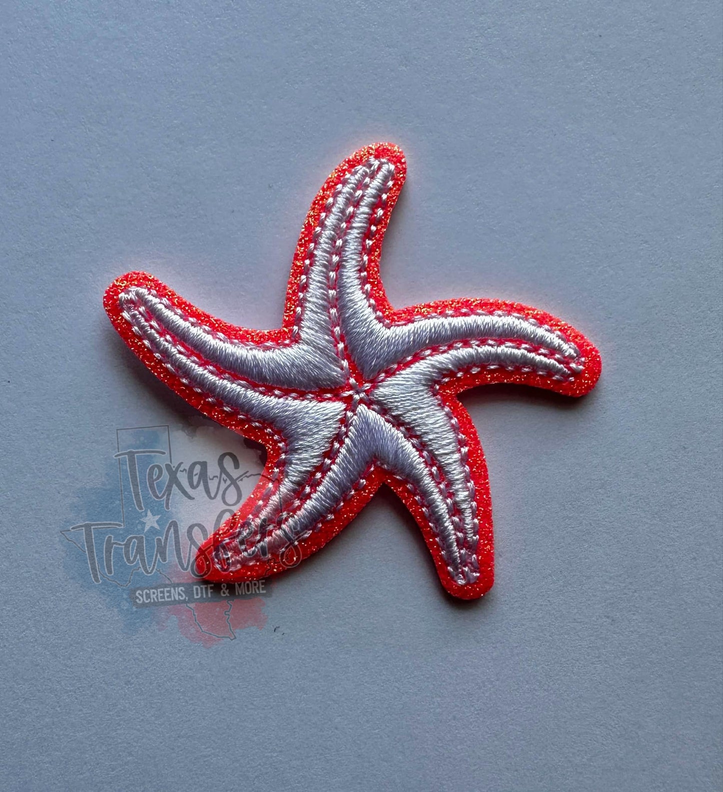 Starfish Neon Iron-On PATCH - Texas Transfers and Designs