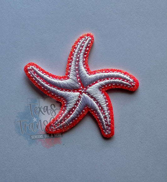 Starfish Neon Iron-On PATCH - Texas Transfers and Designs