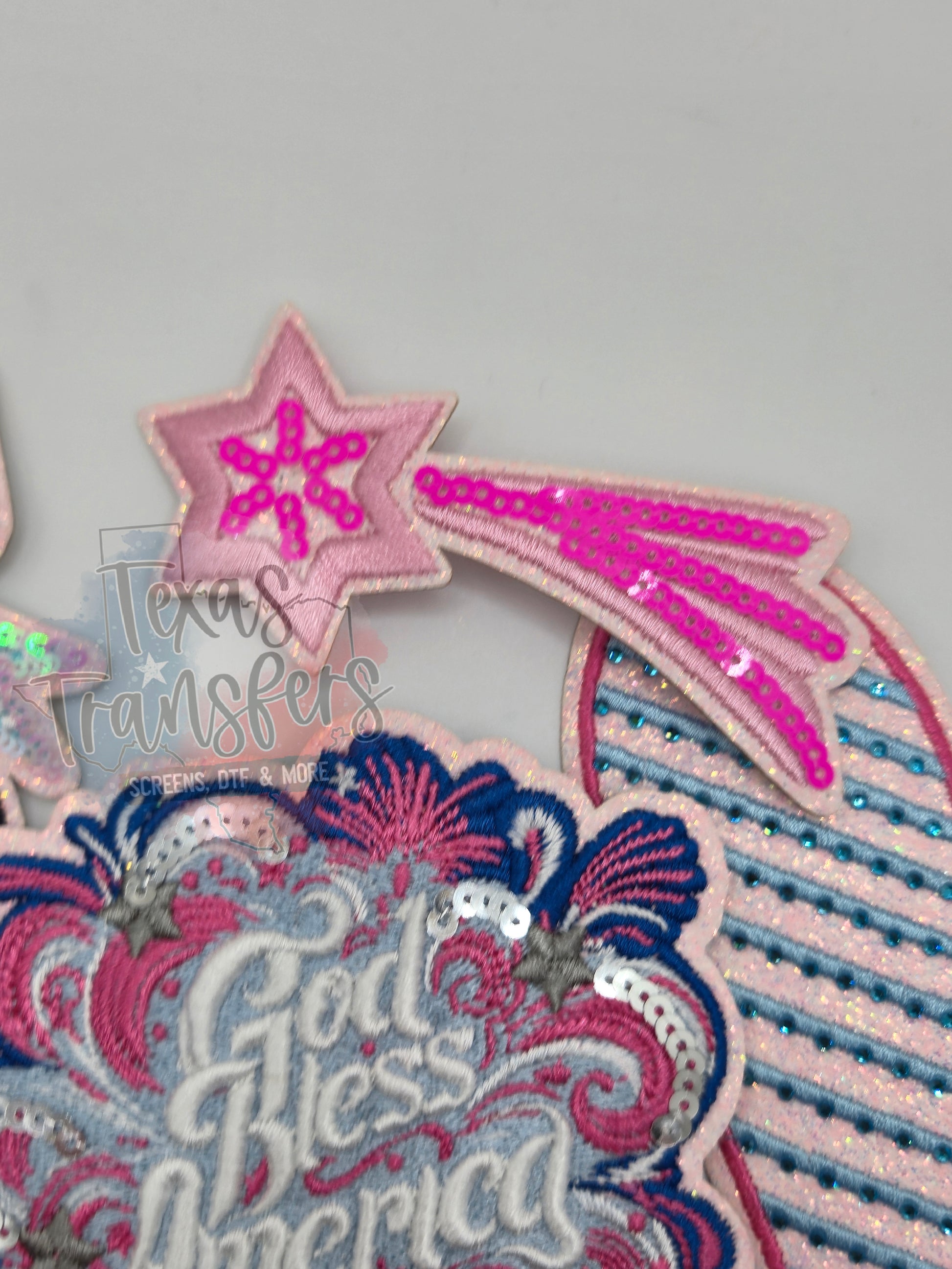Shooting Star Iron-On PATCH - Texas Transfers and Designs