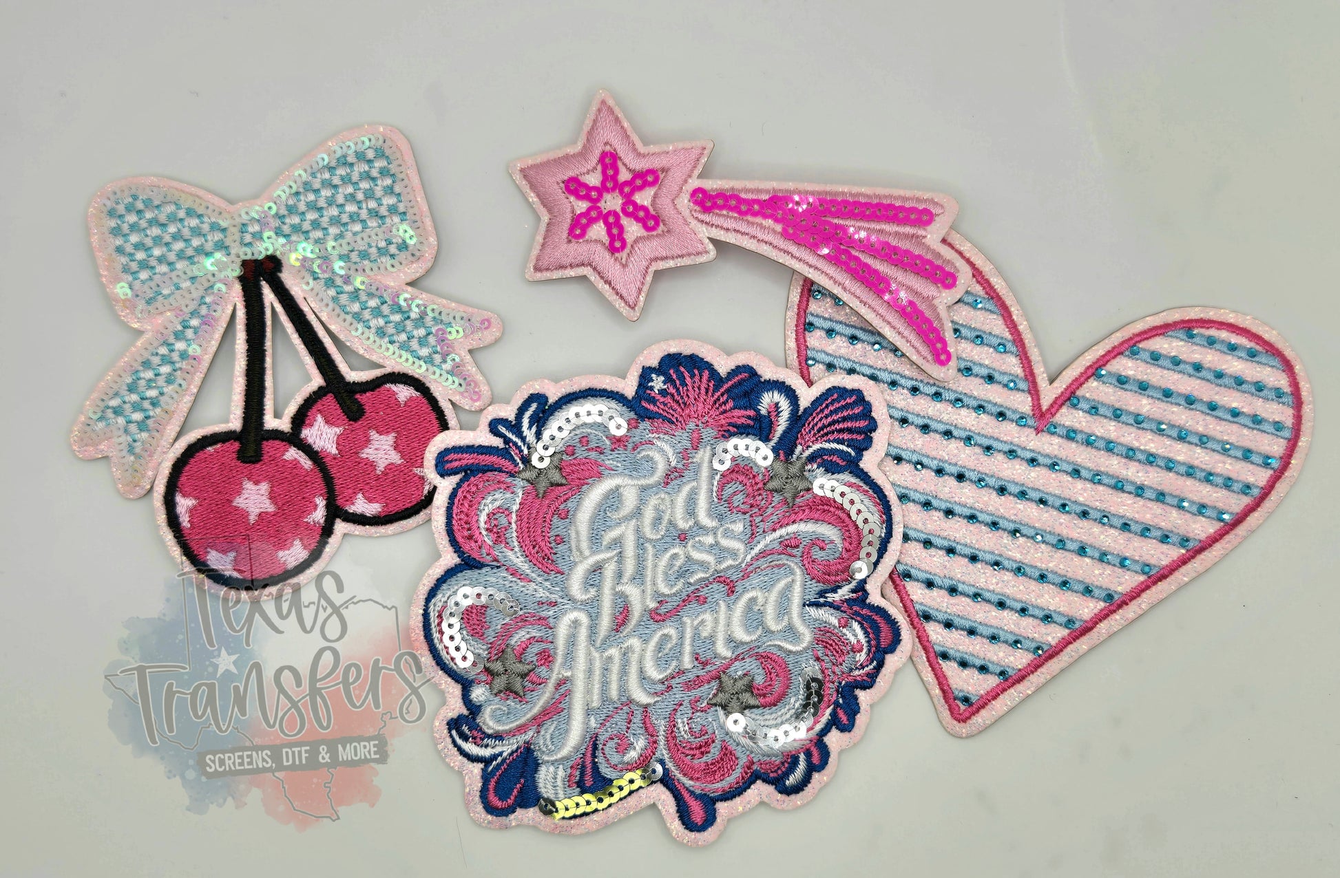 Shooting Star Iron-On PATCH - Texas Transfers and Designs