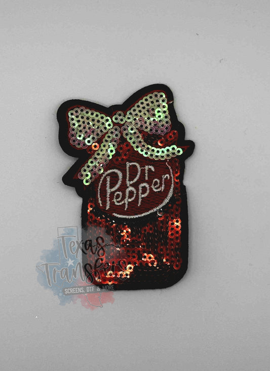 Sequin Canned Drinks (Multiple Options) Iron-On PATCH - Texas Transfers and Designs