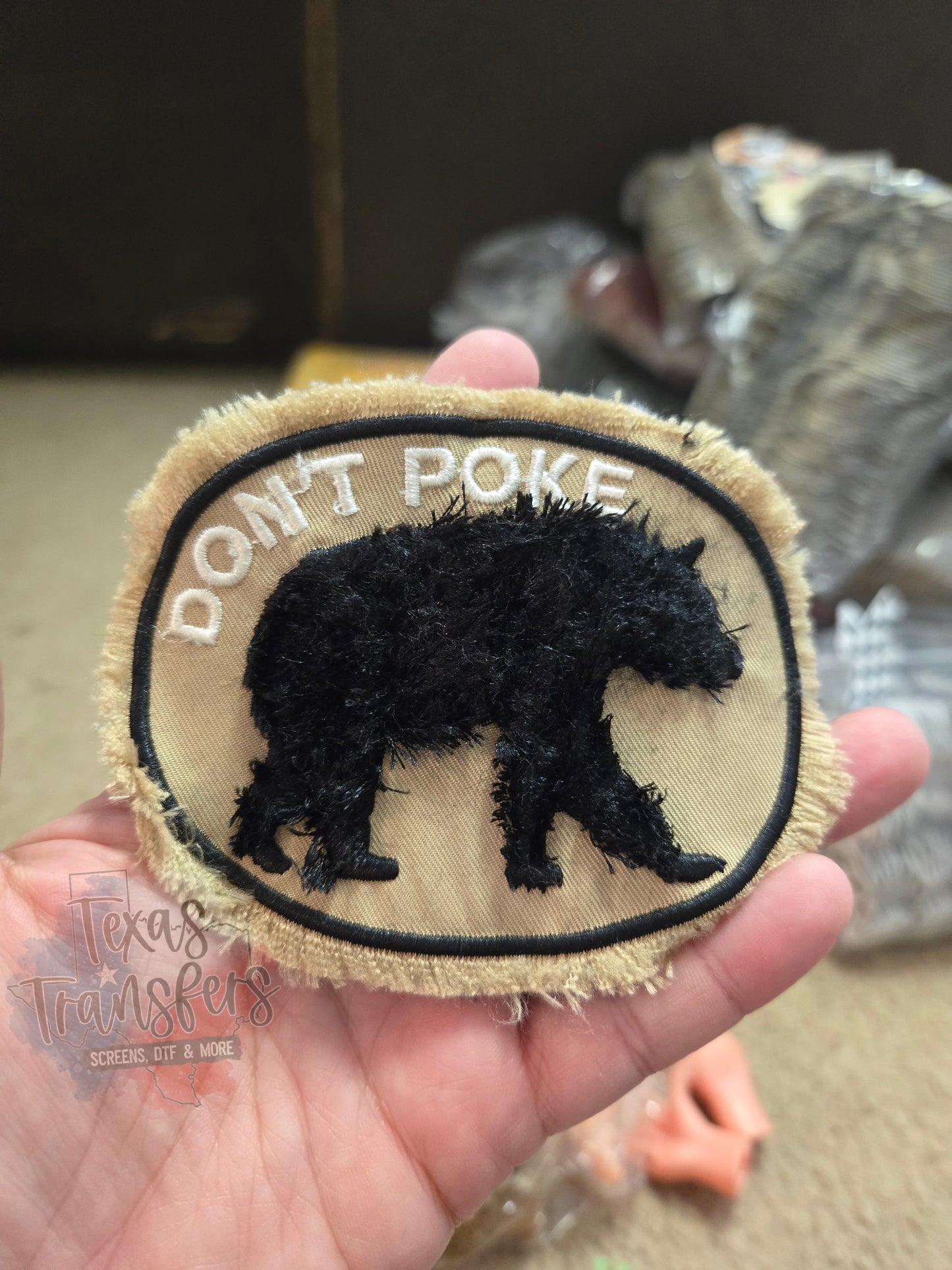 Don't Poke the Bear Iron-On PATCH