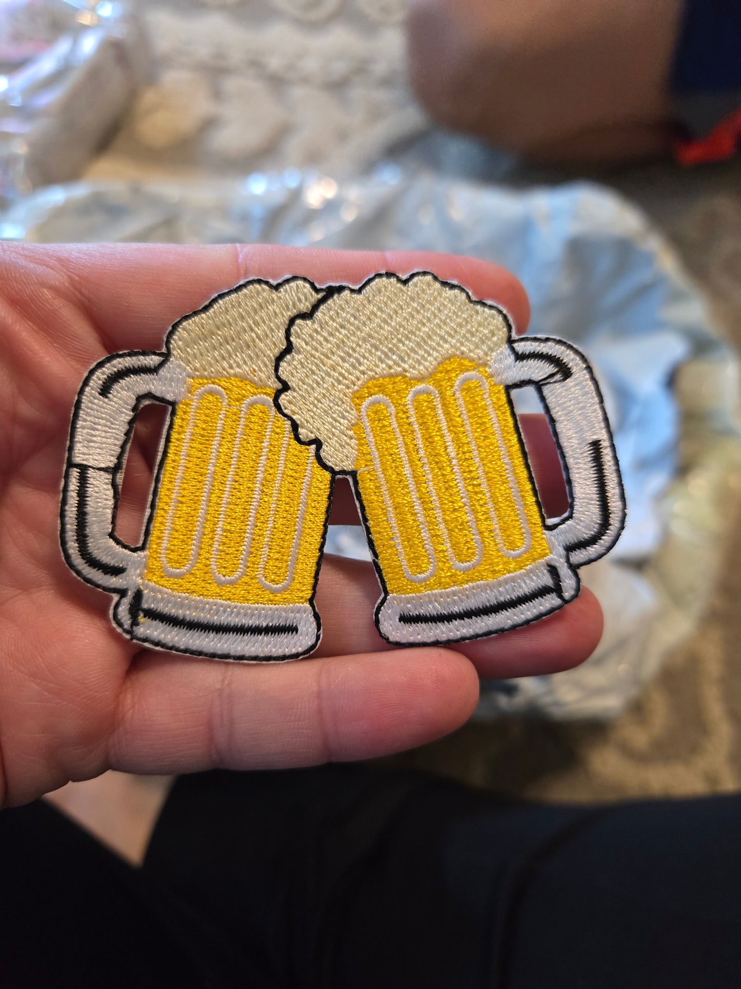 Beer Glasses Iron-On PATCH