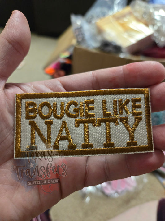 Bougie Like Natty Iron-On Patch