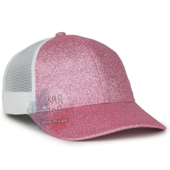Glitter Snap Back Baseball Hat