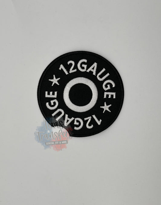 12 Gauge Shell Iron-On Patch - Texas Transfers and Designs