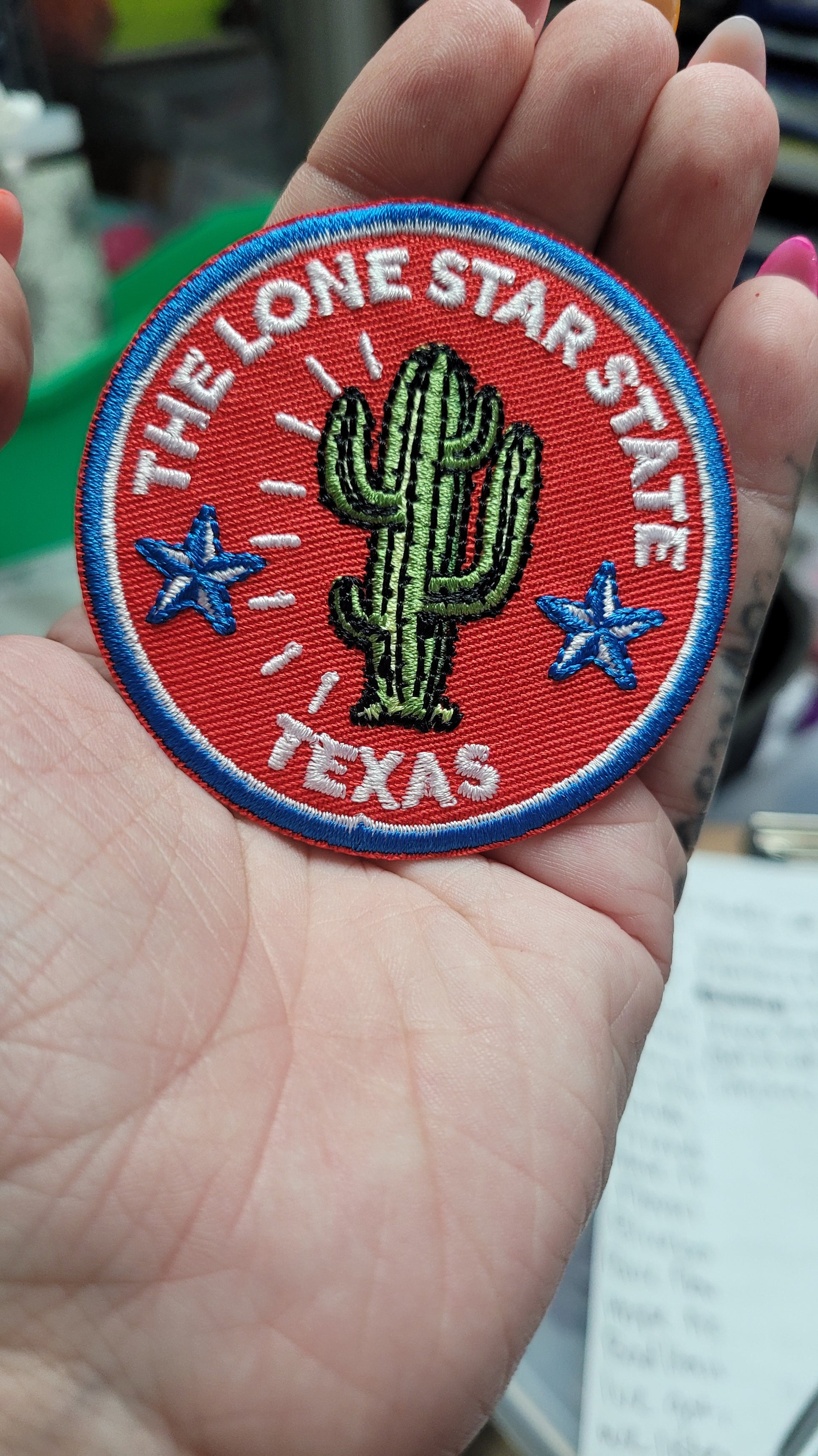 The Lone Star State Texas Iron-On PATCH *DISCONTINUED* - Texas Transfers and Designs