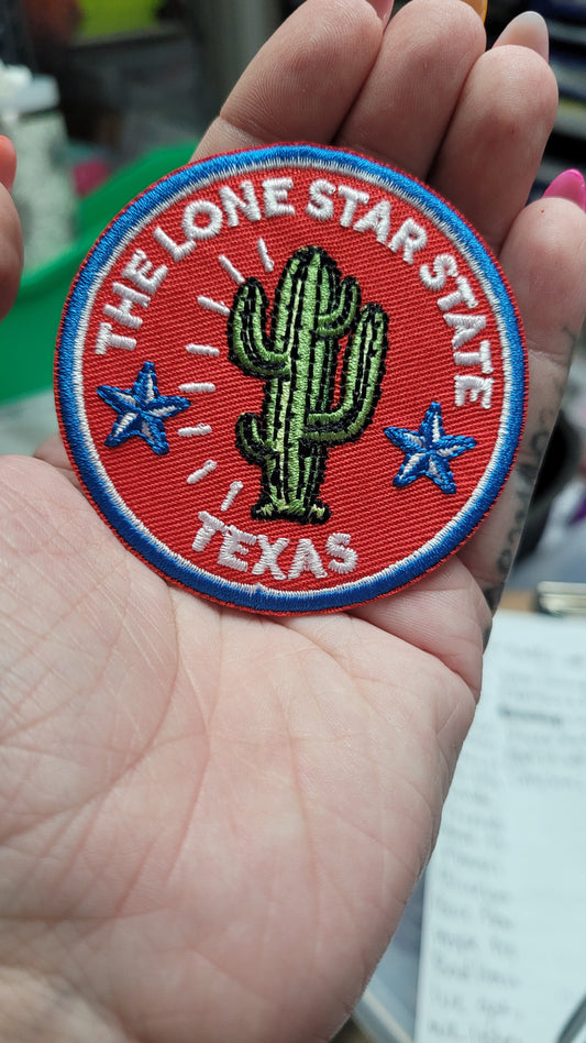 The Lone Star State Texas Iron-On PATCH *DISCONTINUED* - Texas Transfers and Designs