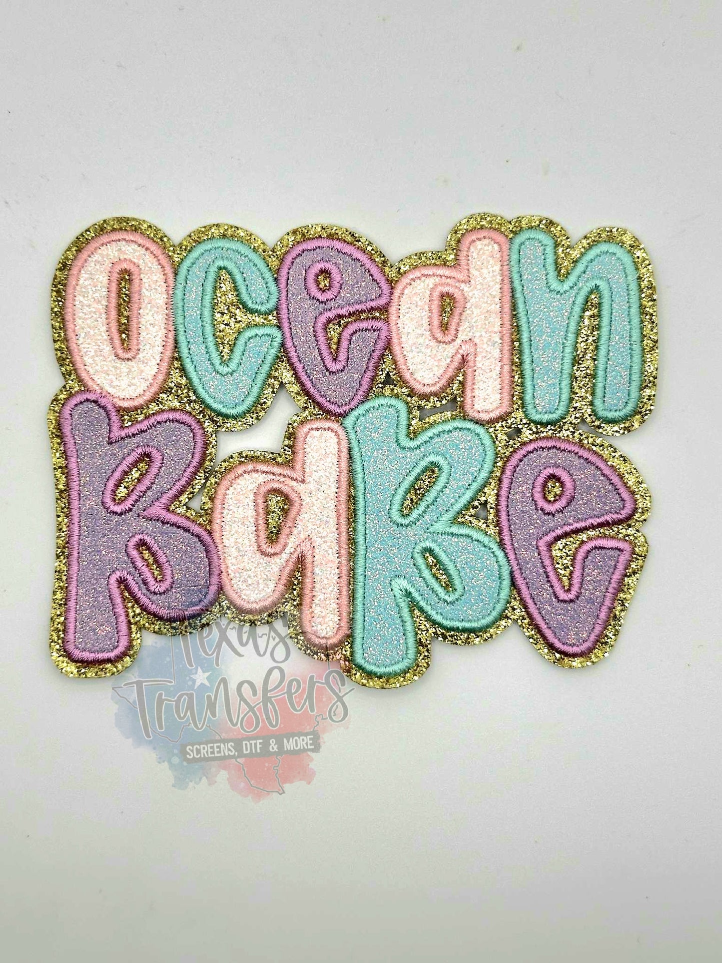 Ocean Babe Iron-On PATCH - Texas Transfers and Designs
