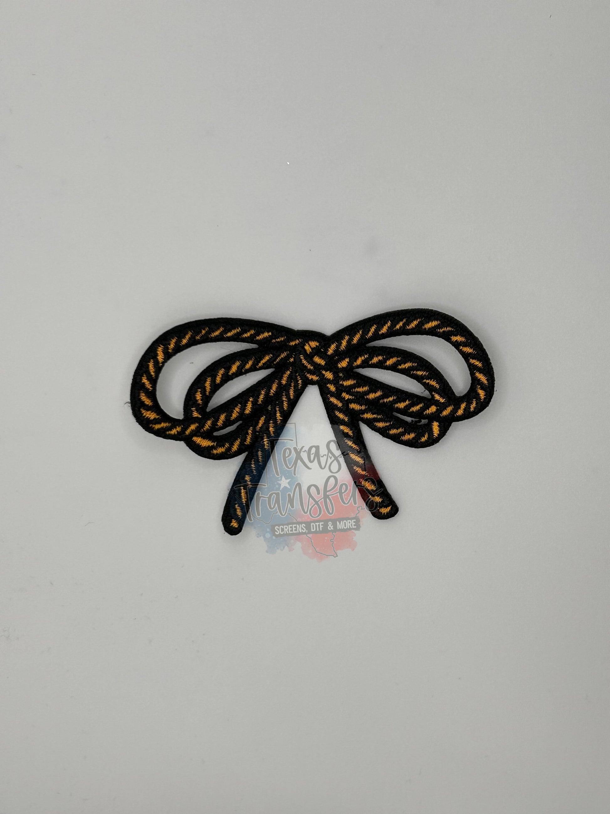 Rope Bow Iron-On PATCH - Texas Transfers and Designs
